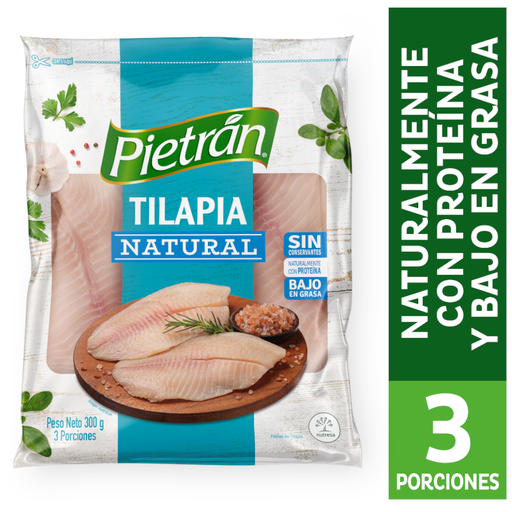[056022] Filete De Tilapia Natural Pietrán 300Gr