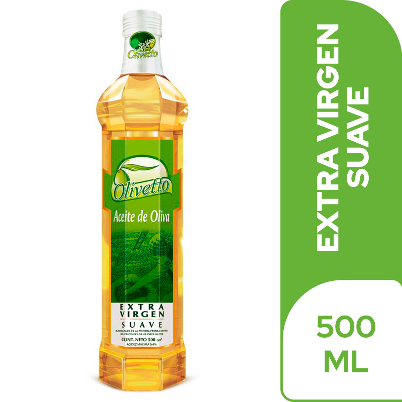 Aceite Olivetto Extravirgen Suave 500Cc