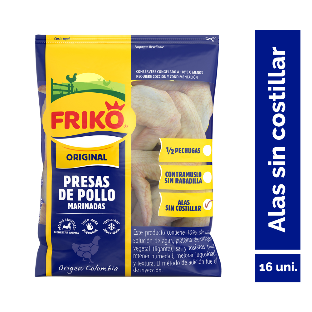 Alas Sin Costillar Friko (1 Bolsa - 1796Gr Aprox)