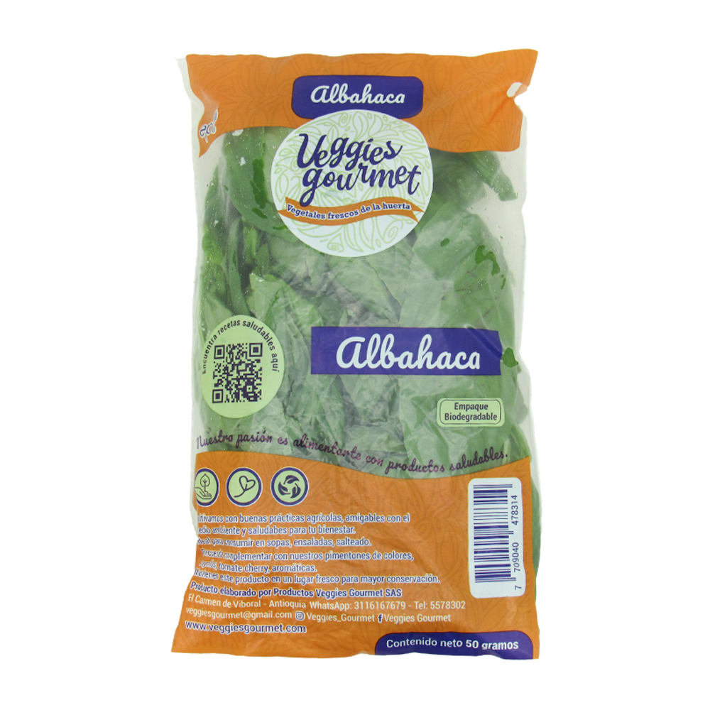 Albahaca Veggies Gourmet 50Gr