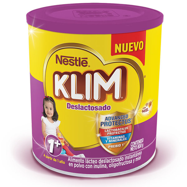 Alimento Lacteo Klim 1+ Deslactosado Lata 800Gr