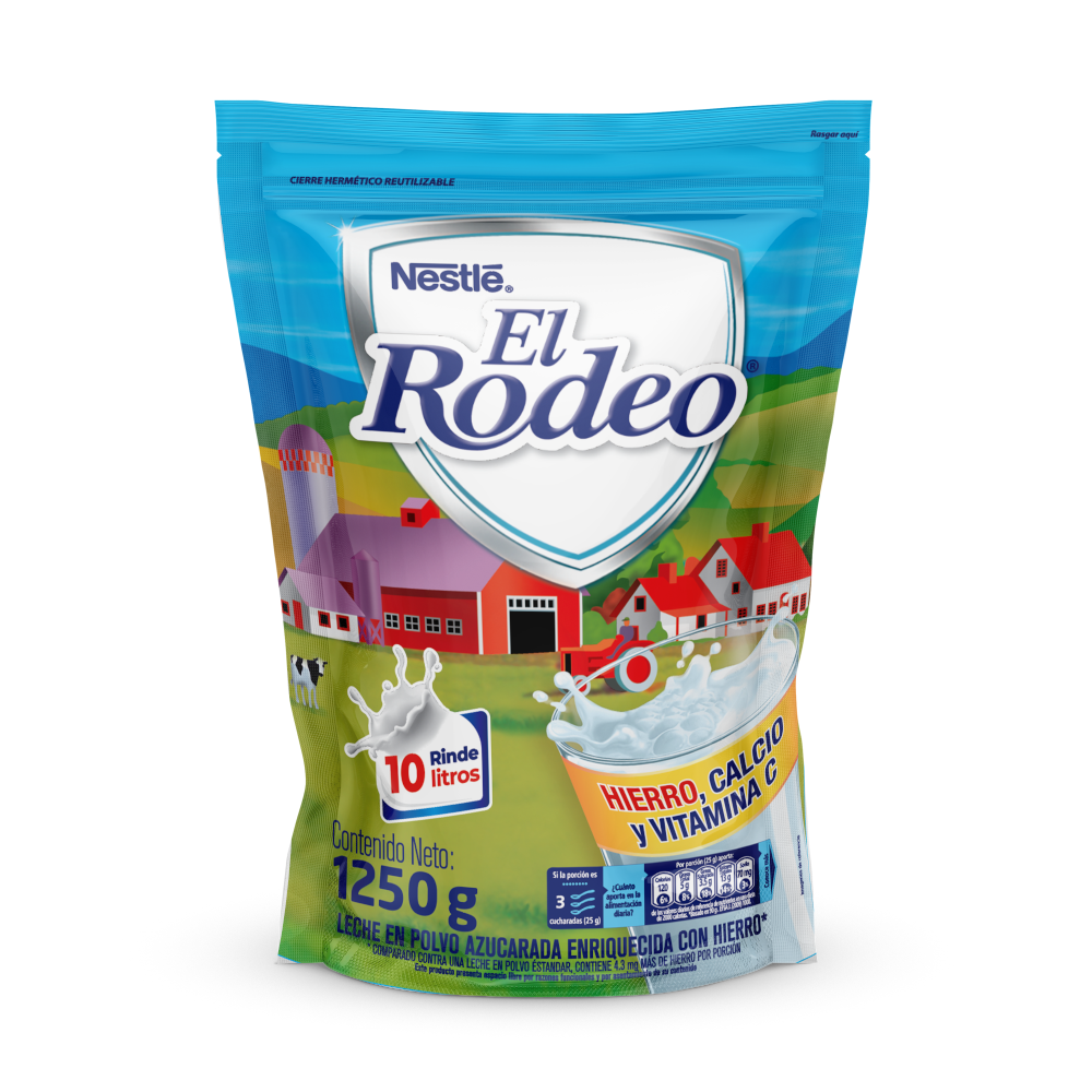 Alimento Lácteo El Rodeo Polvo Hierro Bolsa 1250Gr