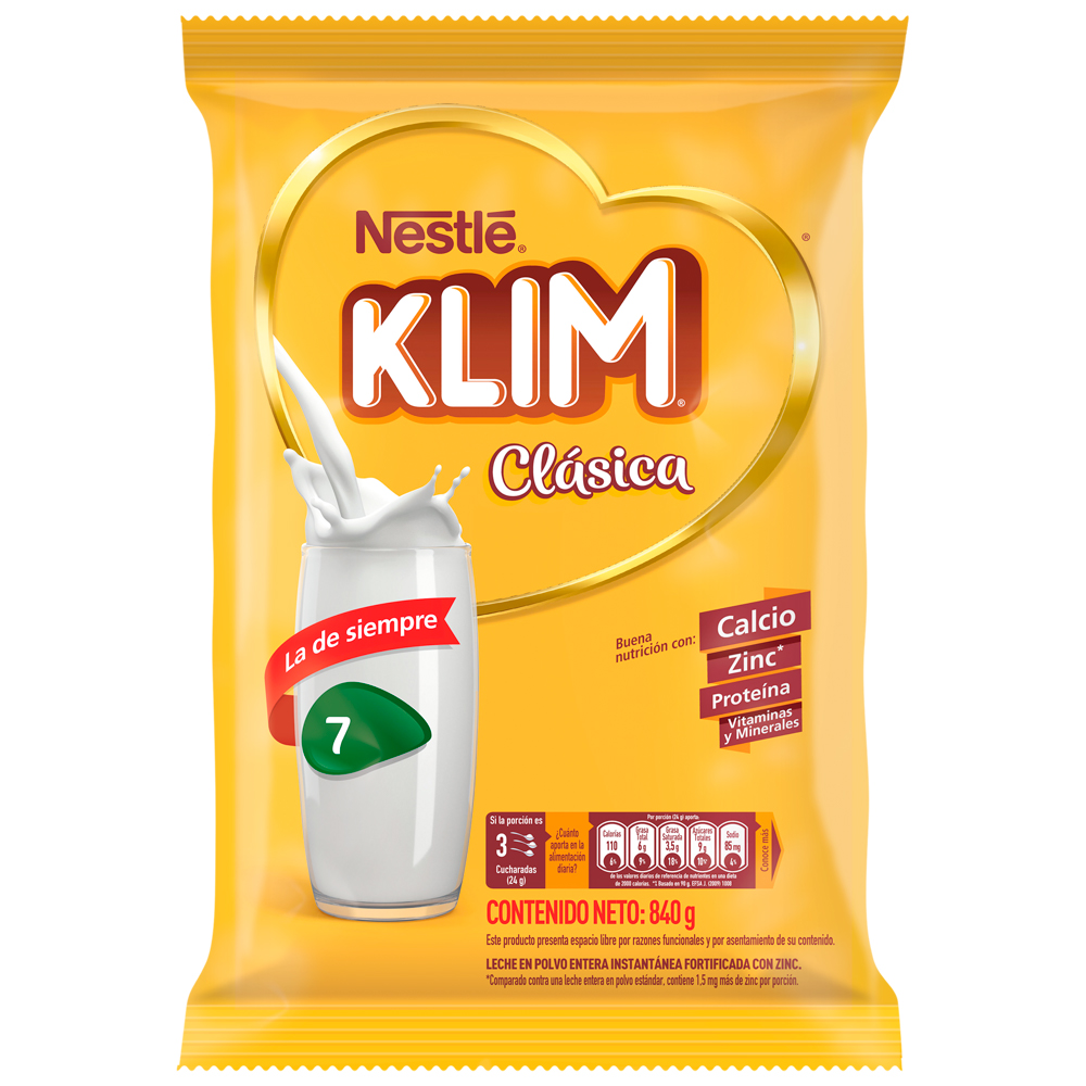 Leche En Polvo Klim Clásica 840Gr
