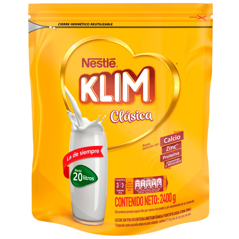 Leche Klim Clásica Bolsa 2400Gr