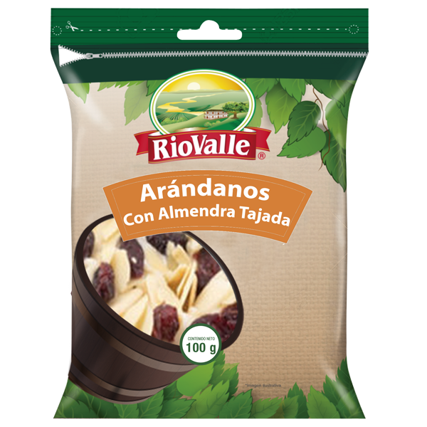Arandanos Almendra Tajada Riovalle 100Gr