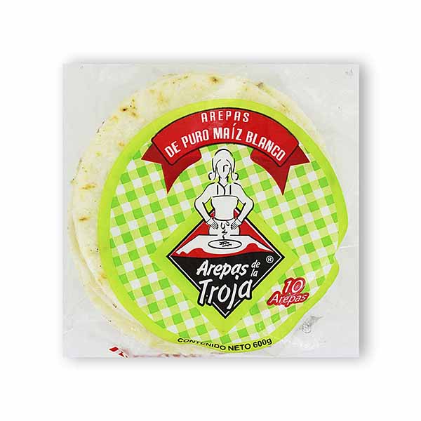 Arepa Maiz Blanco De La Troja Mediana 600Gr