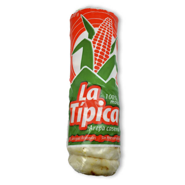 Arepa Maiz La Tipica Redonda 10 Unidades 350Gr