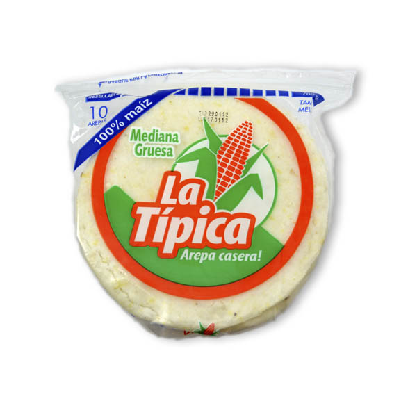 Arepa Maíz La Típica Mediana Gruesa 700Gr