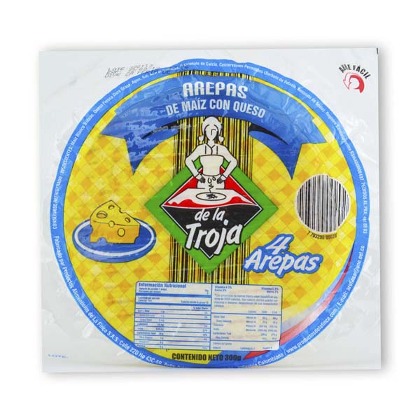 Arepa Queso De La Troja 5 Unidades 400Gr