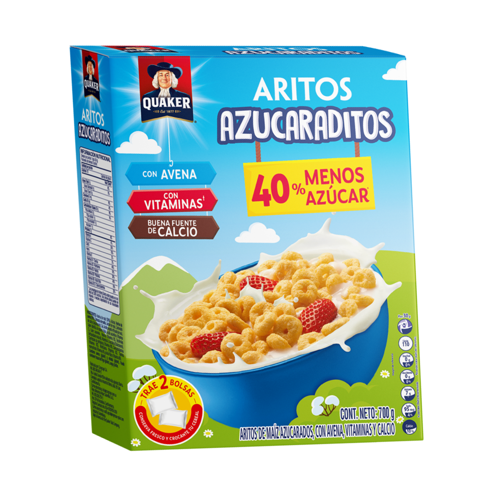 Aritos Quaker Azucaraditos  700Gr