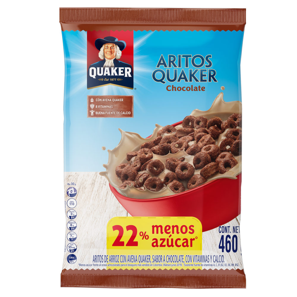 Aritos Quaker Chocolate 460Gr