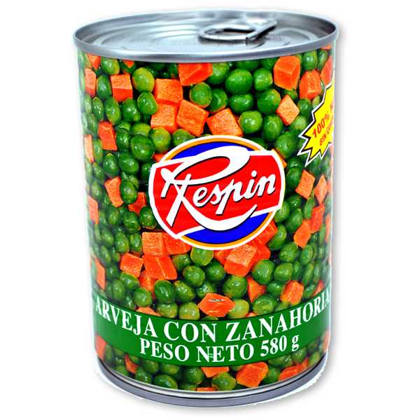 Arveja Con Zanahoria Respin Lata 580Gr