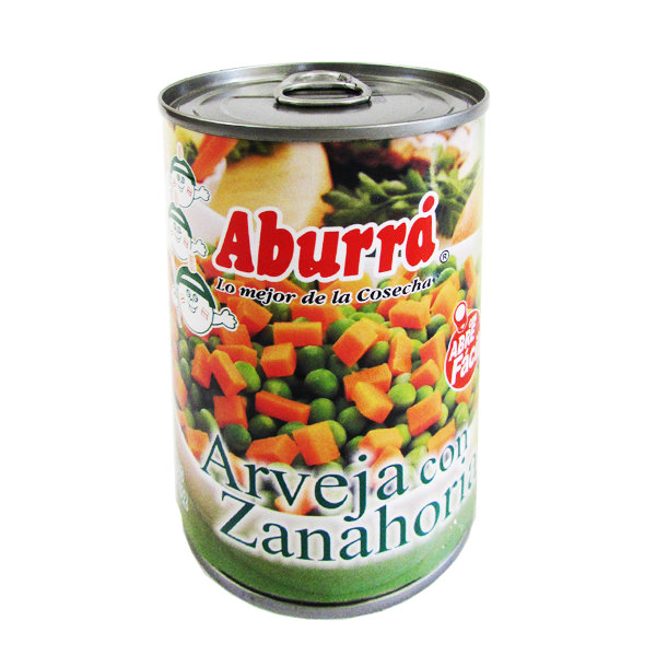 Arvejas Con Zanahoria Aburra Lata 300Gr