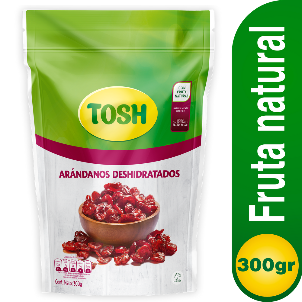 Arándanos Deshidratados Tosh Doypack 300Gr