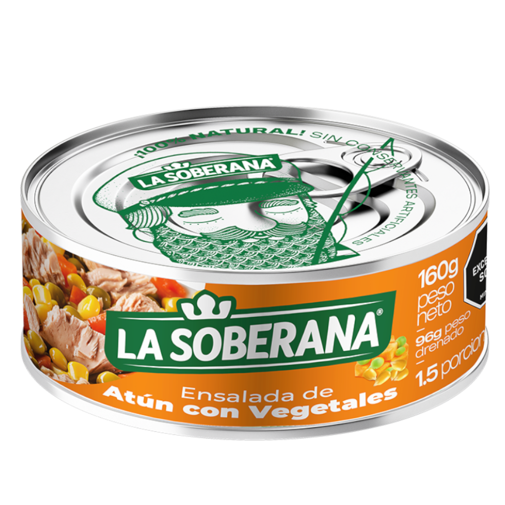 Ensalada De Atún Con Vegetales La Soberana 160Gr