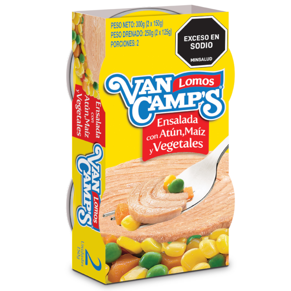 Atún Van Camps Mix Ensalada 2 Unidades 300Gr