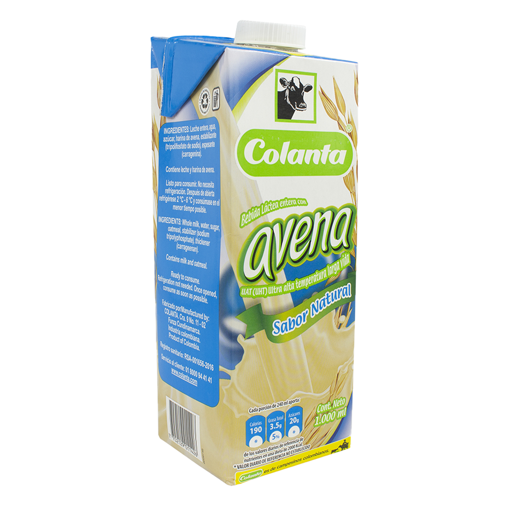 Avena Colanta Natural UHT 1000Ml