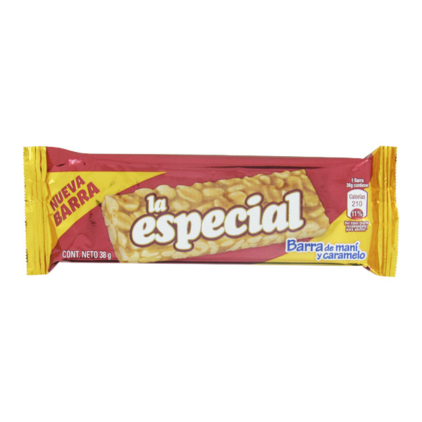 Barra La Especial Mani Caramelo 38Gr