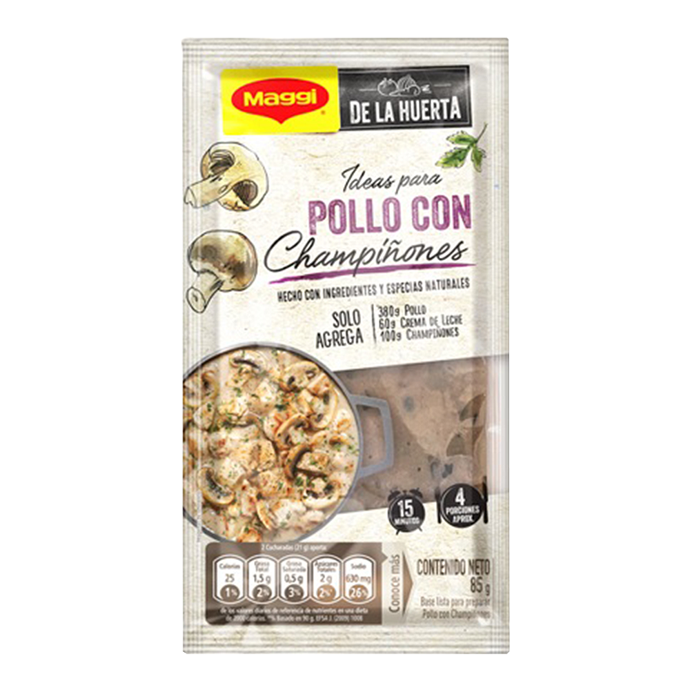 Base Pollo Champiñones Maggi De La Huerta 85Gr