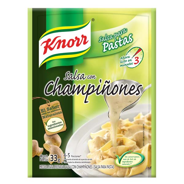 Base Salsa Champiñones Knorr 33Gr