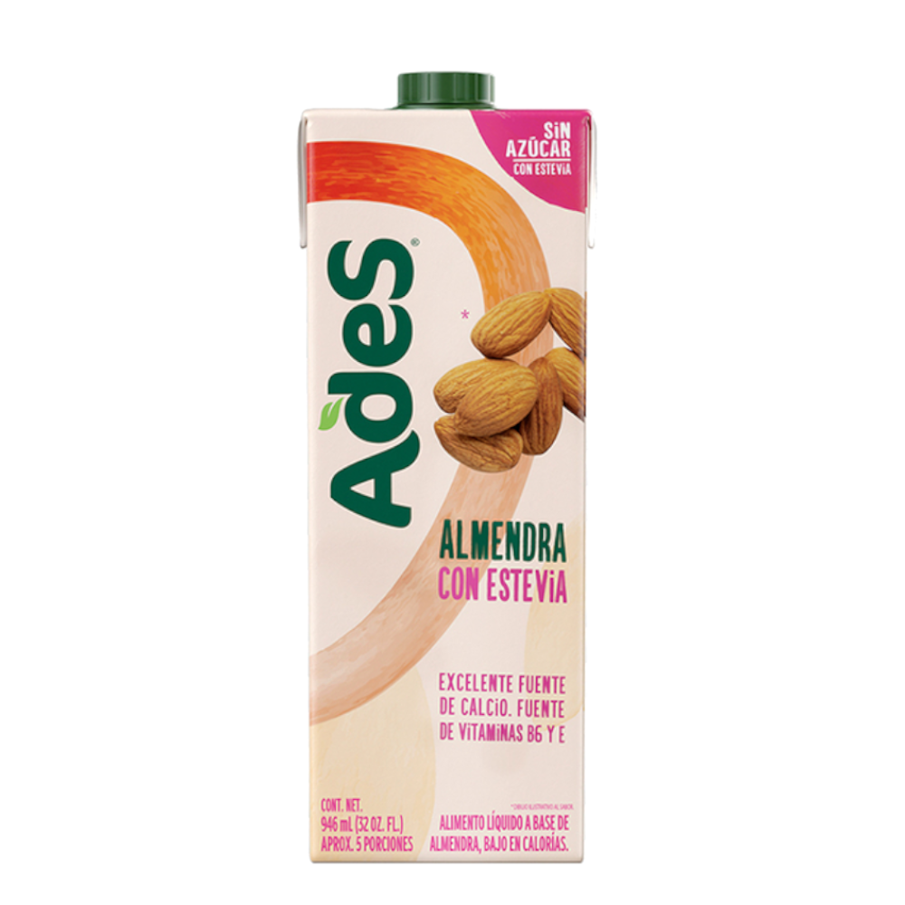 Bebida Ades Almendras Con Estevia Tetrapak 946Ml