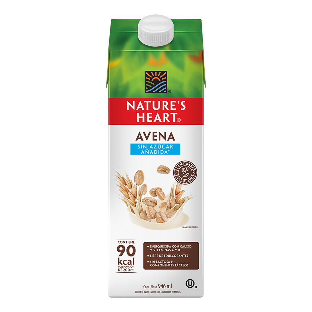 Bebida De Avena Nature's Heart Sin Azúcar Tetrapak 946Ml