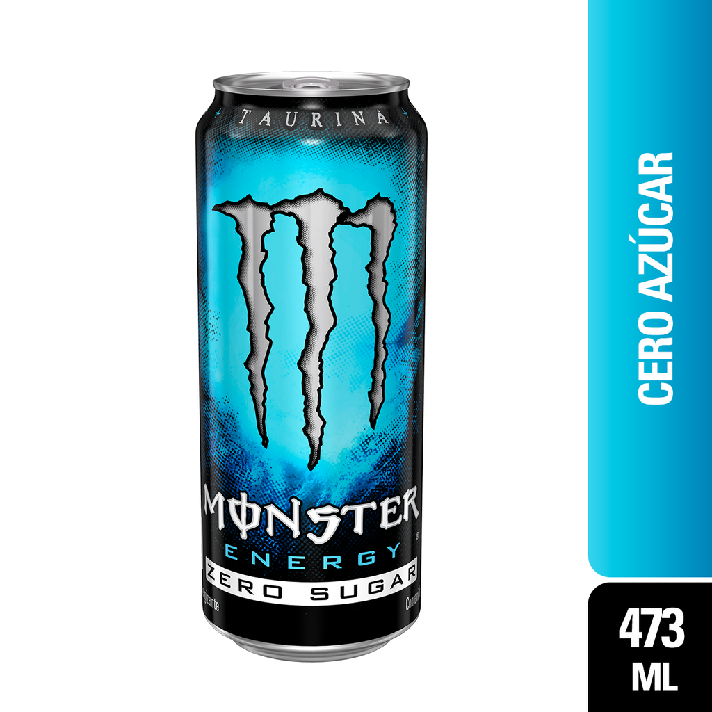 Bebida Energizante Monster Blue Zero Lata 473Ml