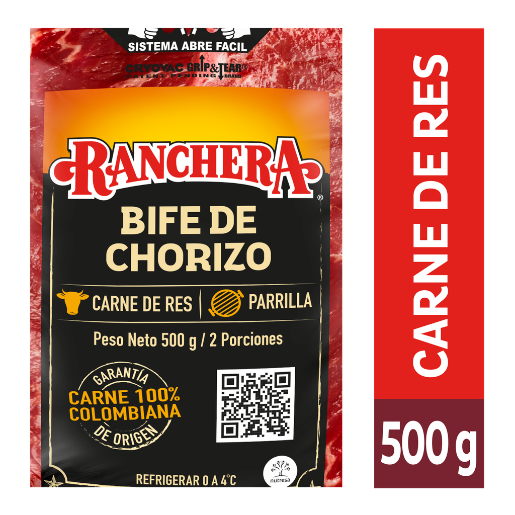 Bifé Chorizo Ranchera 500Gr