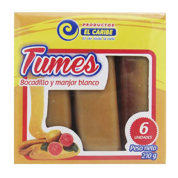 Bocadillo Tumes El Caribe 6 Unidades 210Gr