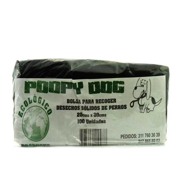 Bolsa Poopy Dog 20 X 30 Cms 100 Unidades