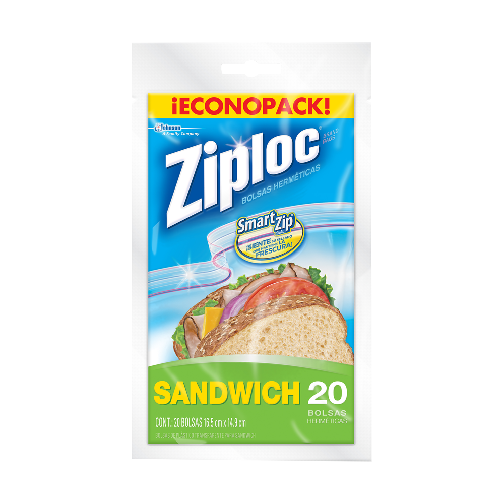 Bolsa Ziploc Cierre Econopack 20 Unidades