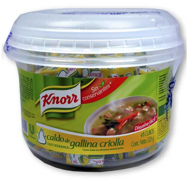 Caldo De Gallina Knorr Tarro 48 Cubos 528Gr
