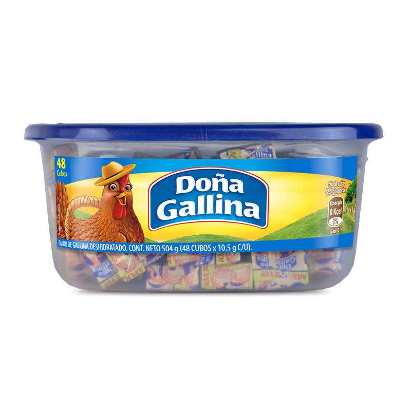 Caldo Doña Gallina Tarro 48 Unidades 504Gr