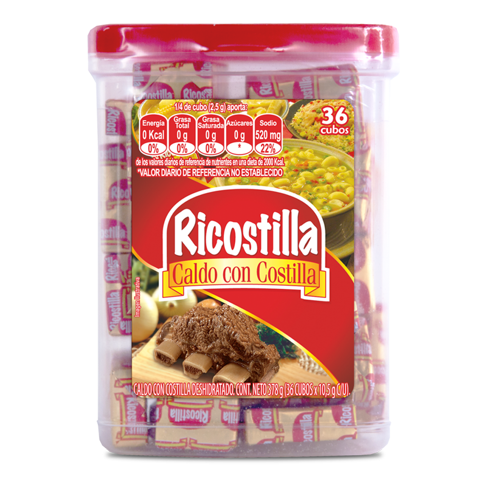 Caldo Ricostilla Tarro 36 Unidades 378Gr