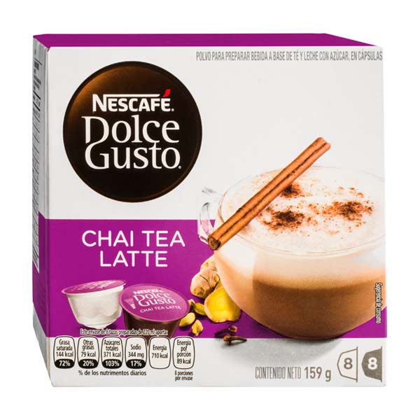 Cápsulas Dolce Gusto Chai Tea Latte 16 Unidades 159Gr