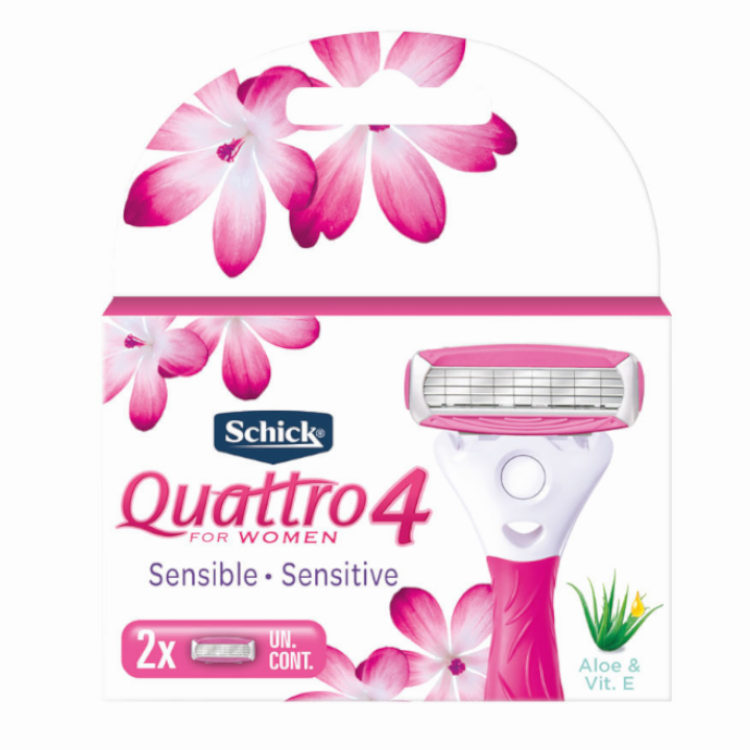 Cartuchos Schick Quattro For Women 2 Unidades