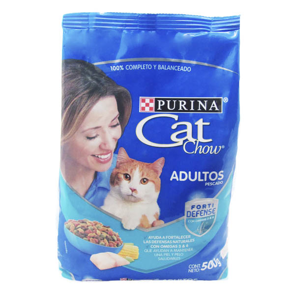 Cat Chow Adulto Pescado Fortidefense 500Gr