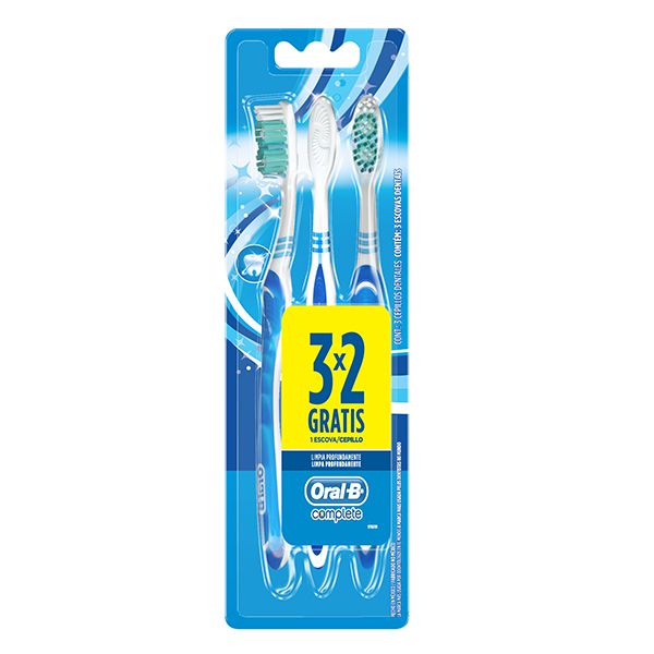 Cepillo Dental Oral B Complete Suave 3 Unidades