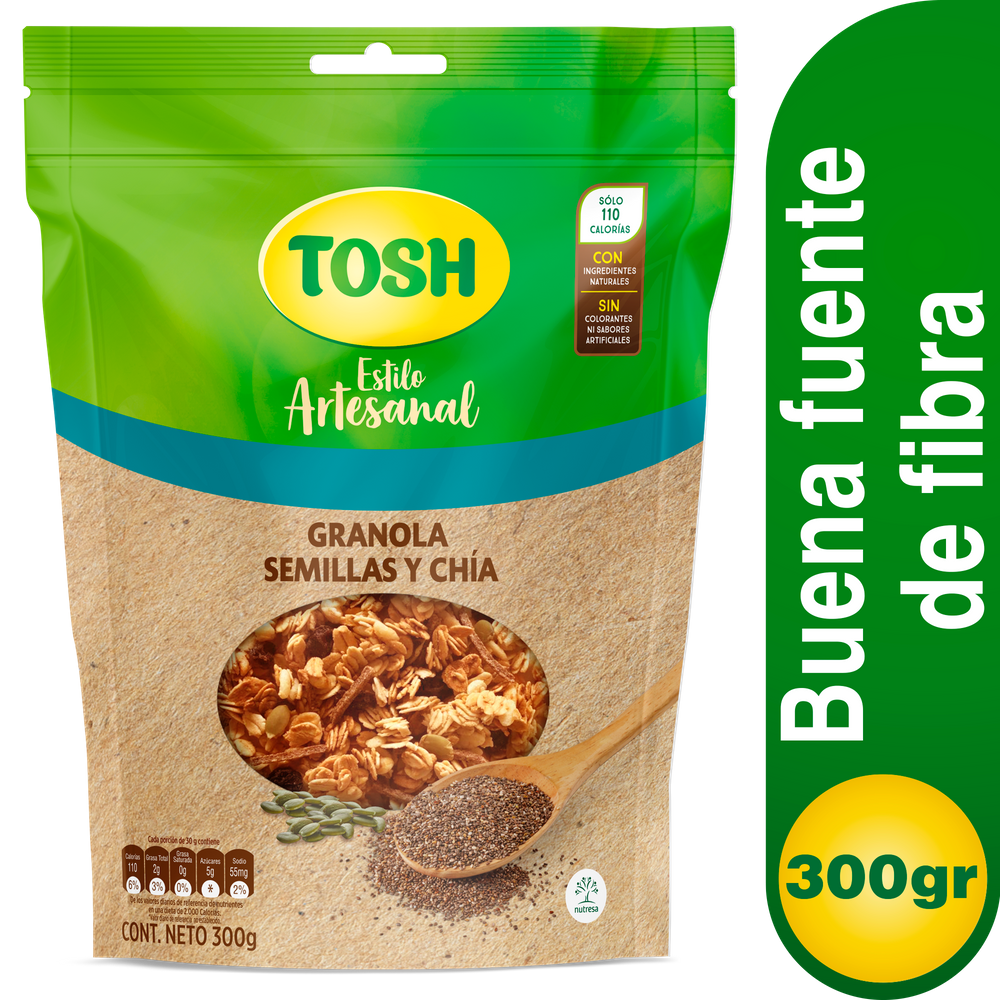 Cereal Tosh Artesanal Chia Doypak 300Gr