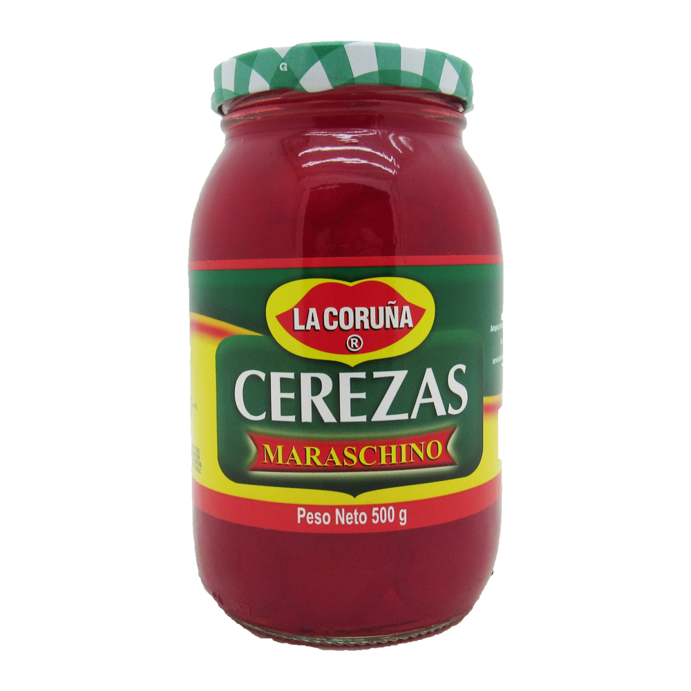 Cerezas Maraschino La Coruña Frasco 500Gr