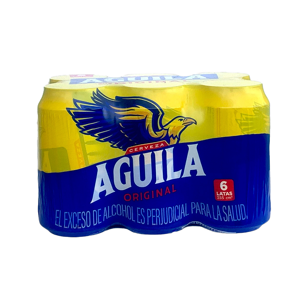 Cerveza Aguila Lata 330Cc 6 Unidades