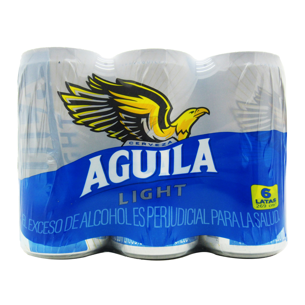 Cerveza Aguila Light Lata 269Cc 6 Unidades | SuperBooM