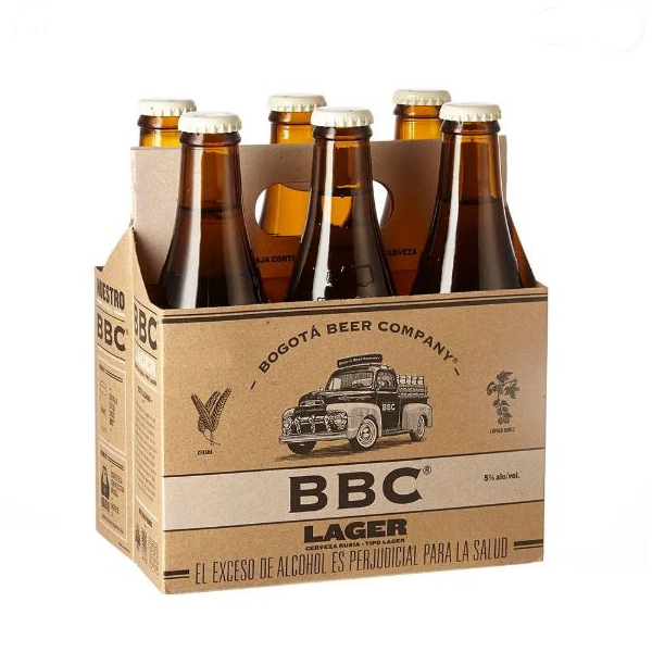 Cerveza BBC Lager Botella 6 Unidades 1980Cc