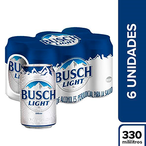 Cerveza Busch Light Lata 330Cc 6 Unidades