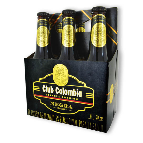 Cerveza Club Colombia Negra Botella 6 Unidades 1980Cc