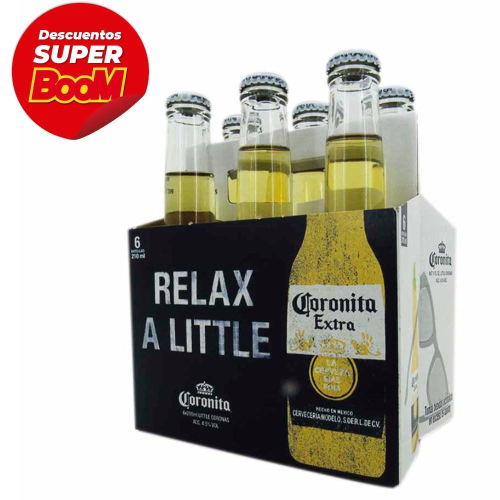 Cerveza Coronita Extra 210Ml 6 Unidades