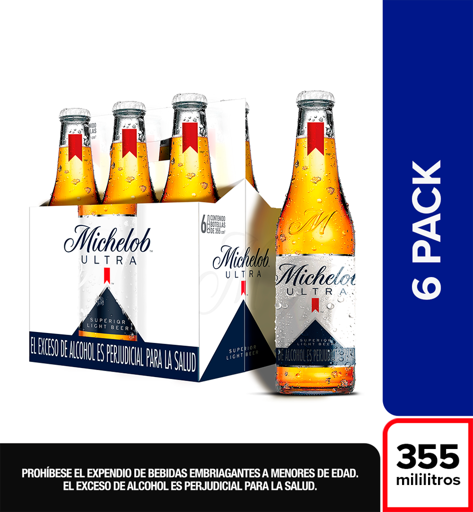Cerveza Michelob Ultra 355Ml  6 Unidades