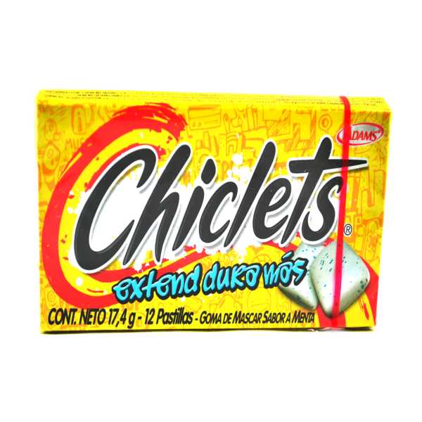 Chiclets Adams Menta 12 Unidades 17.4Gr