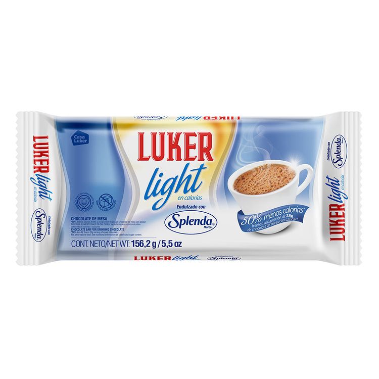 Chocolate Luker Light Splenda Pasta 156.2Gr