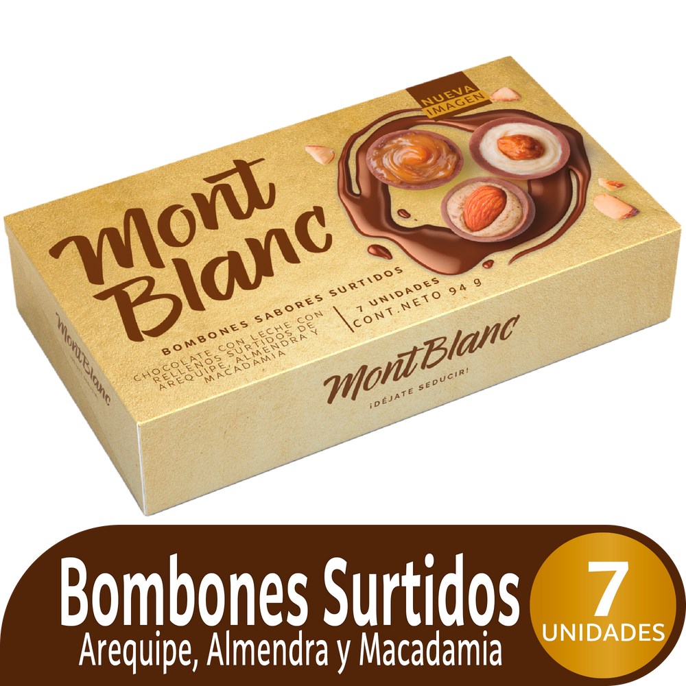 Chocolates  Montblanc Bombones Surtidos Estuche 7 Unidades 94Gr